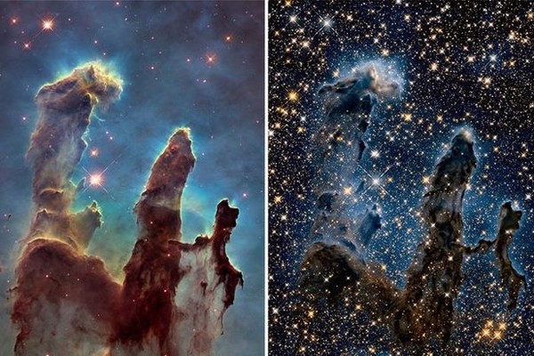 <strong>PHOTO FROM CHOSUNBUZ_Comparison of Hubble(L) and JWST</strong><br>